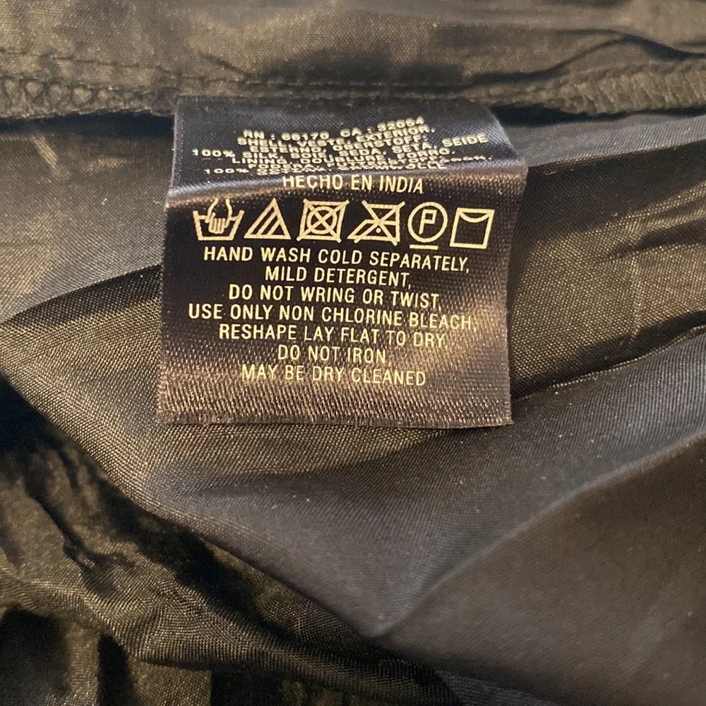 ANTHROPOLOGIE Maeve silk smocked maxi dress, in black, XS - Picture 8 of 9